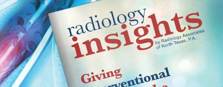 Menú de información sobre radiología