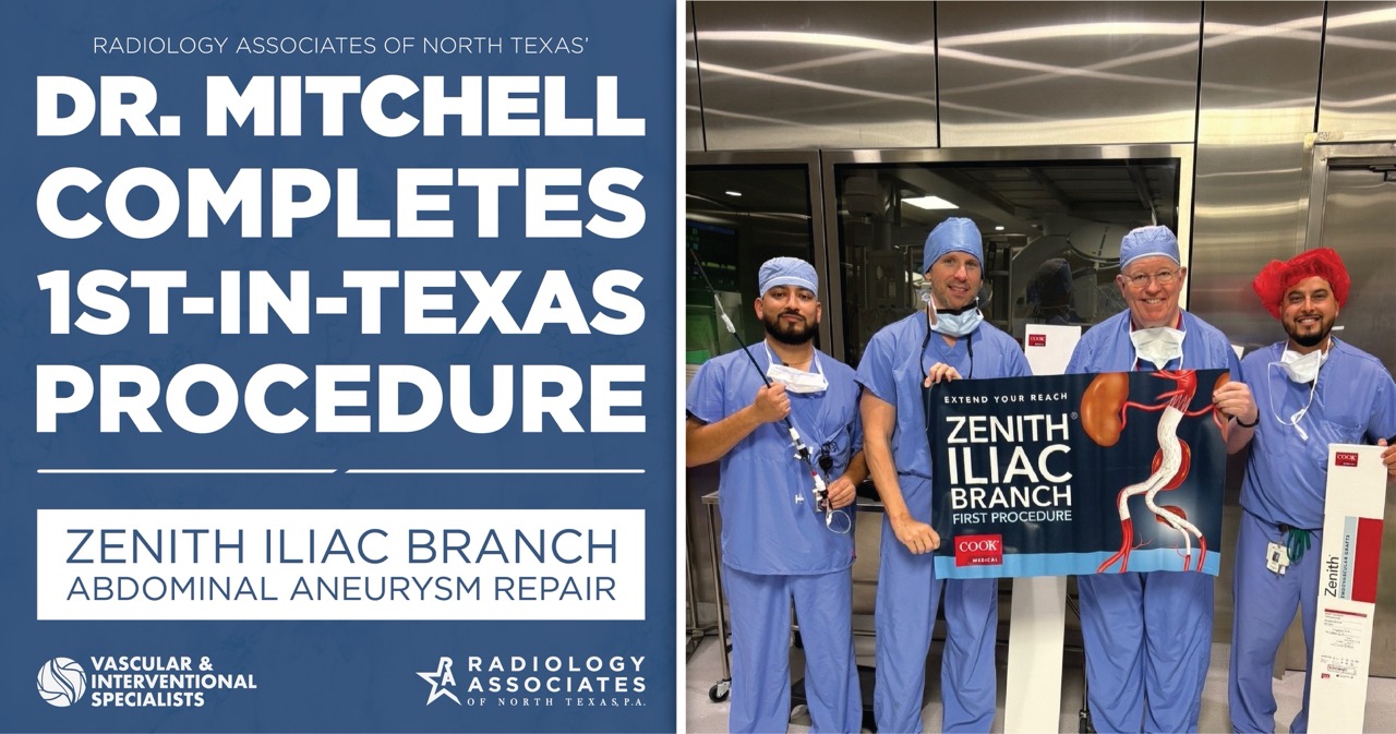 Announcement of Dr. Mitchell First In Texas to complete procedure.
